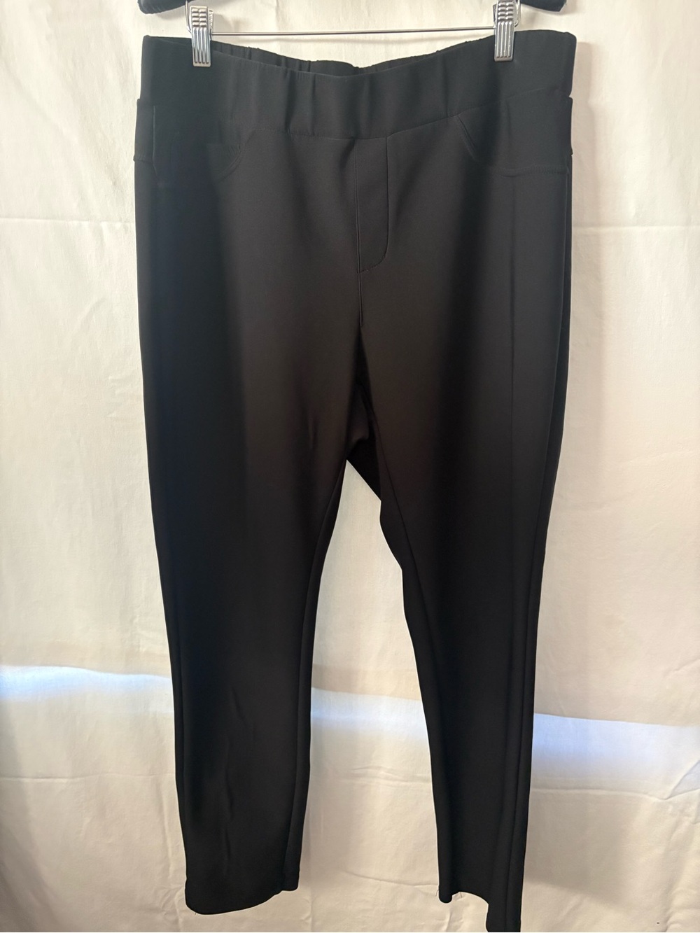 Stretch Ponte Skinny Pants in Black - Women